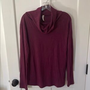 Elegant Maroon Cowl Neck Sweater by Mia& Tess